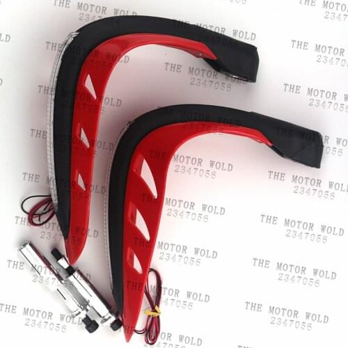 New Universal Motorcycle Hand Guards Light Motorbike Hand Guards Handguard Handlebar Protector LED Light Car String