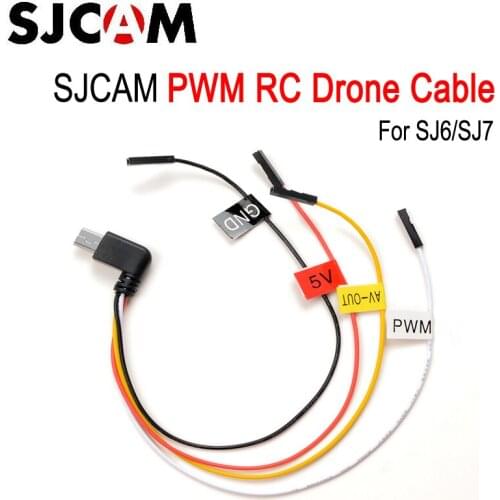 Original SJCAM PWM RC Drone Cable for Aerial FPV for SJCAM SJ6 Legend SJ7 Star SJ360 Action Sport Camera