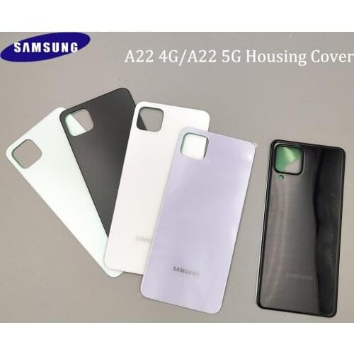 Samsung Galaxy A22 4G 5G Plastic Back Battery Cover Rear Door Housing Panel Case Replacement For SAMSUNG A 22 a22 5G A225 A226