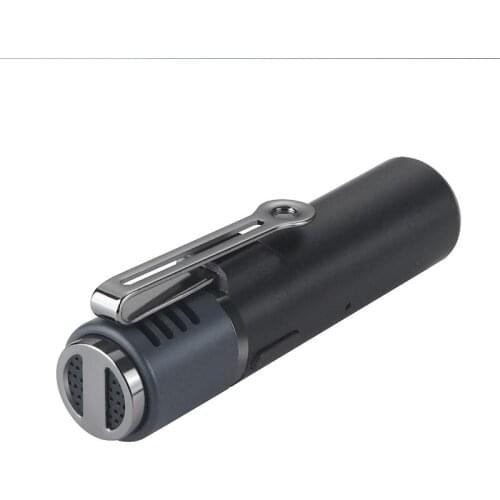 Noise Cancelling Smart Mike Stereo Mobile Portable Mini Bluetooth Wireless Lapel Lavalier Microphone Powered by Sabinetek