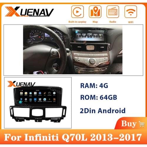 2Din For Infiniti Car Autoradio GPS Navigation Multimedia DVD player For Infiniti Q70L 2013-2017 DVD Player GPS Navigation