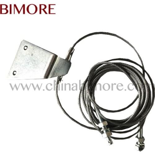 BIMORE Elevator steel wire rope diameter 3mm screw M8 1200 opening total length around 4919mm