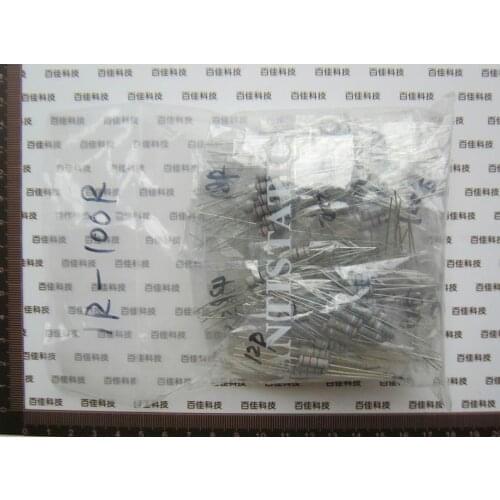 300Pcs Element Bag 1W Carbon Film Resistor Pack 1K OHM-2M Ohm Common Resistance Total 30 kinds specifications × 10Pcs