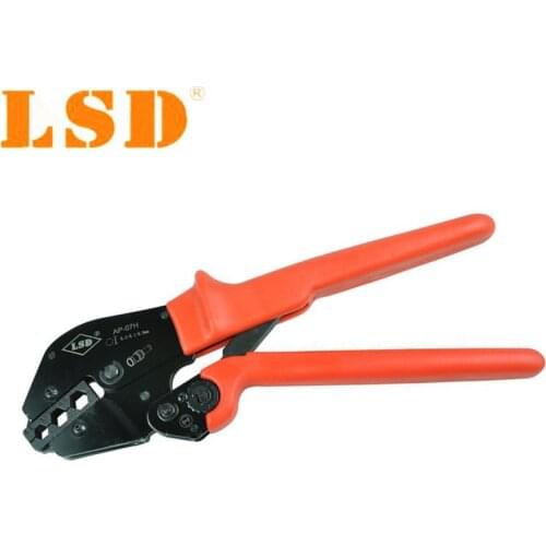 Ratchet crimping hand tools AP-07H for coaxial cable connectors 6.5mm, 8.1mm, 8.9mm two hand operate BNC crimper pliers