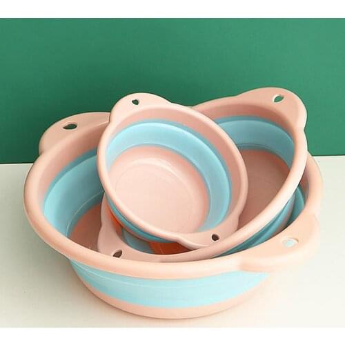 High Capacity Fruit Basin Collapsible Basins Folding Bucket Folding Basin Sport Canoe Outing Outdoor Portable Cleaning Supplies