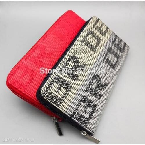 3models JDM Women Long Bride REC Racing Car Wallet Purse Card Holders Handbag With Zipper