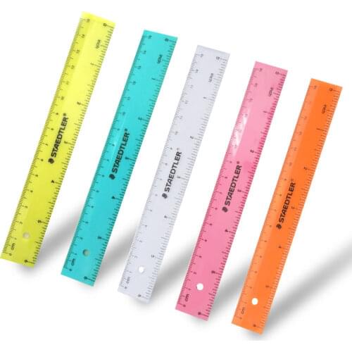 10pcs/lot STAEDTLER 562 15cm Color rulers Plastic Ruler Drawing Templates Stationery School Supplies Gift