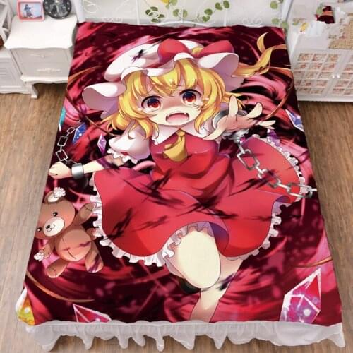 150x200 Japan Anime TouHou Project sexy girl character Rumia Hon Meirin Remilia Scarlet milk fiber bed sheet & flannel blanket