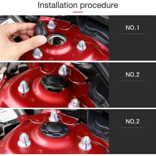 2pcs Automobile Shock Absorber Cover Waterproof Dustproof Resistant Cover Cap Car Accessories
