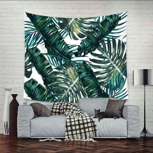Green Plants Cactus Wall Hanging Cloth Tapestry,Multi-function Tapestry, Table Cloth, Wall Cloth, Wearable Beach Blanket
