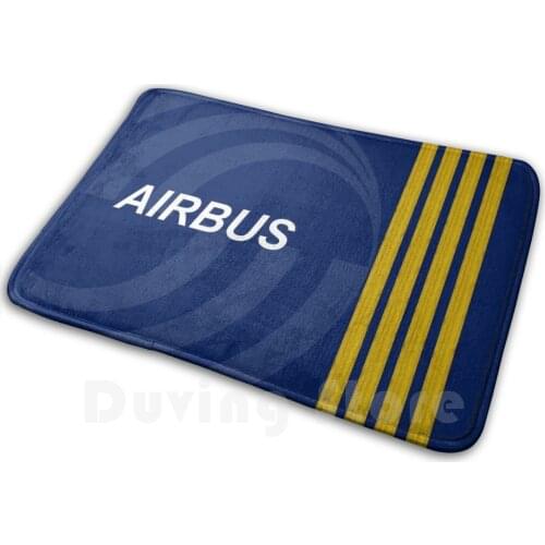 Airbus Carpet Mat Rug Cushion Soft Airbus Aviation Jet Plane Pilot Captain Stripes Four Airways Jesus Christ