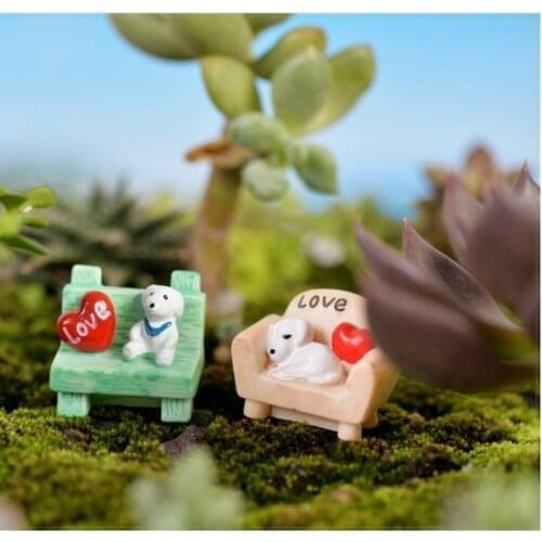 Accessories Sofa Seat Material Micro Potted Landscape Ecological Bottle Fleshy Decoration Dog