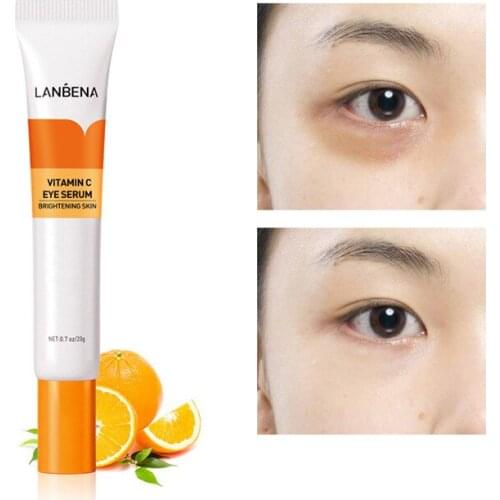 Vitamin C Eye Essence Remove Dark Circles Whitening Eye Serum Anti-Aging Improve Puffiness Wrinkles Eye Care Moisturizer
