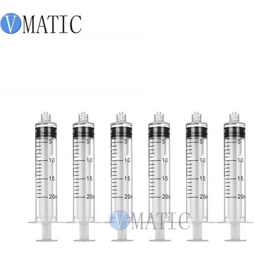 Free Shipping Non Sterilized 20cc/ml Hand Manual Plastic Syringe