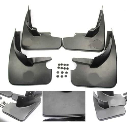 4pcs Premium Auto Front&Rear Heavy Duty Molded Flares Splash Mud Flaps Guards Fenders For Mercedes Benz ML320/350/400/450