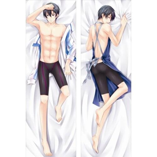 Japanese Anime Free iwatobi swim club Nanase Haruka Male Pillowcase decorative Hugging Body Pillow Case Bedding