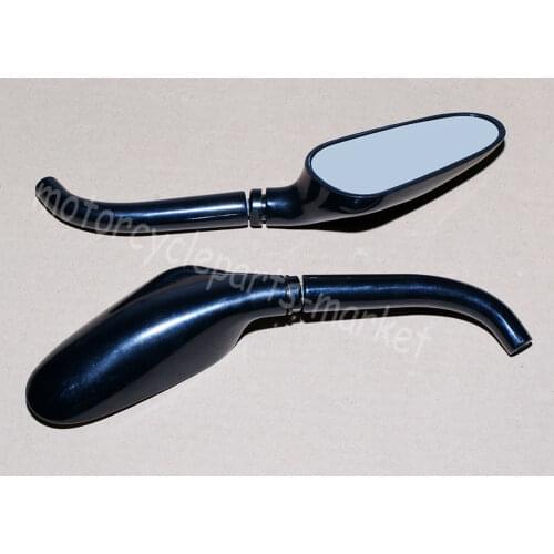 Black Universal Custom Golf Club Mirrors L&R For Harley V-Rod Night Street V Rod Honda Shadow Kawasaki Vulcan Yamaha V Star