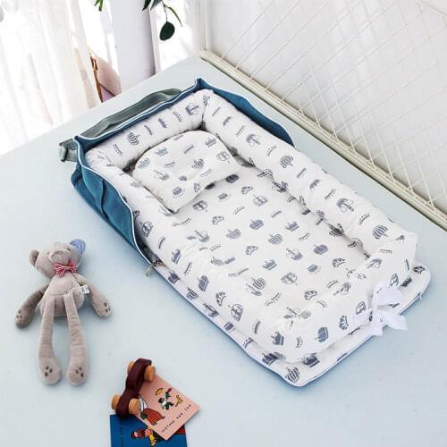 Travel Baby Nest Playpen Bed Crib Travel Outdoor Cradle Newborn Sleeping Cushion Cot Stroller Mattress