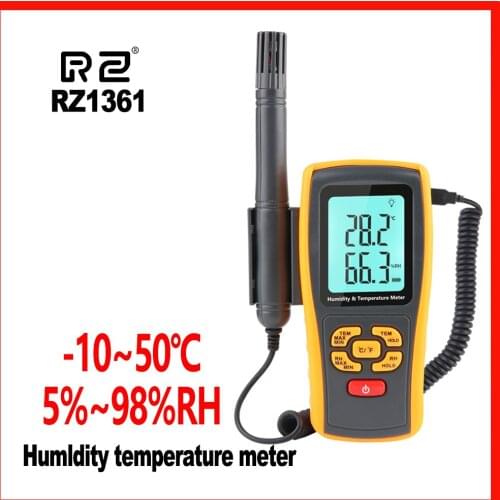 RZ Humidity Meter Temperture Meter LCD Display Thermo-Hygrometer 2.5 Inch Separate Temperature And Humidity Meter GM1361