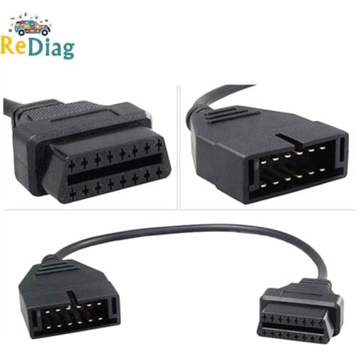 Hot sale For GM12 OBD2 Adapter Cable for GM 12 Pin to ODB2 16Pin Cable for GM12 OBDII Connector OBD1 Auto Diagnosis Tool