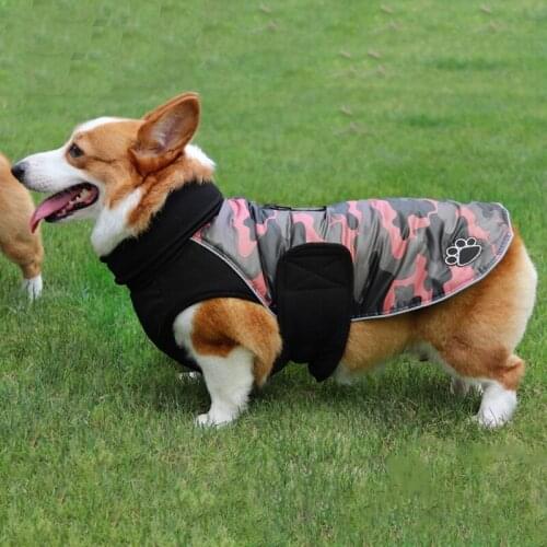 Dog Snowsuit Dogs Coat Jacket Cotton Warm Winter Coat Dog Pockets Hooded Jacket Warm Winter Coat Clothing Dogs Pets Clothing