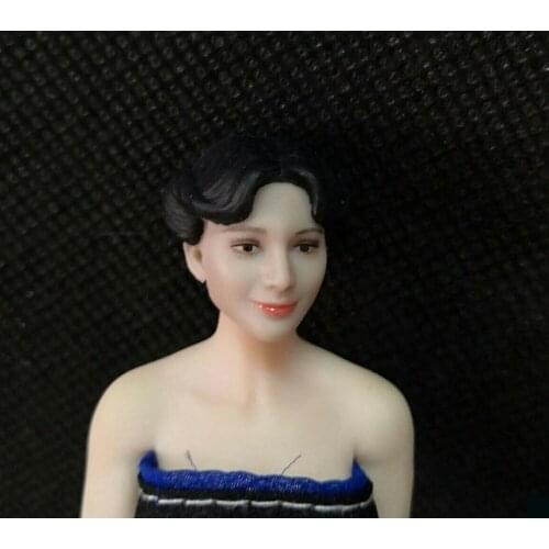 New 1/12 Scale Beauty Head Sculpt Model Fit 6" Female Action Figure Doll Toy
