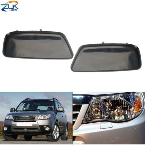 ZUK Front Bumper Headlight Headlamp Washer Nozzle Cover For Subaru Forester 2009-2012 None Painted OEM:86636-SC030 86636-SC020