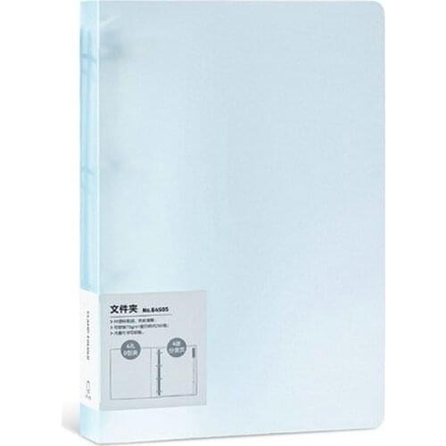 Office File Document Organizer 4 Ring Binder Folder A4 Paper File Folder 4 Hole Punch