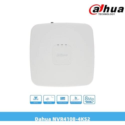 Dahua 8MP 4K&H.265 8 Channel Lite Network NVR 1080P Video Recorder With 1SATA No Poe Port NVR4108-4KS2