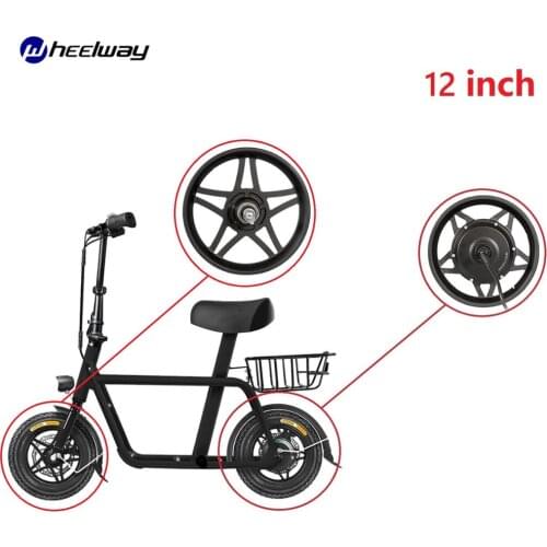 12 inch 36v 48v 250w 350w Cool Style front wheel Electric Mountain Bike Electric Hub Motor Wheel Folding Bike