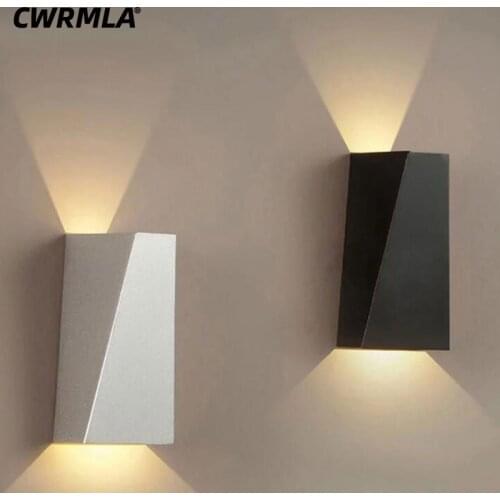Modern Indoor Wall Sconce LED Lamp 8W Aluminum Bedsides reading Porch Garden Wall lights AC90-260V