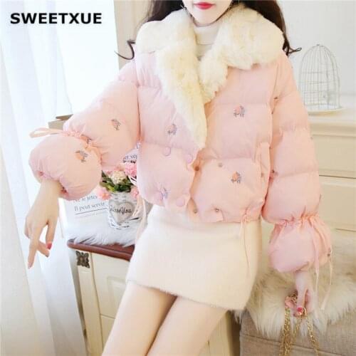 Женские короткие куртки SWEETXUE China At AliExpress