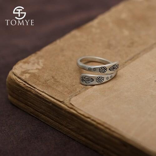 Tomye Women's Silver Rings