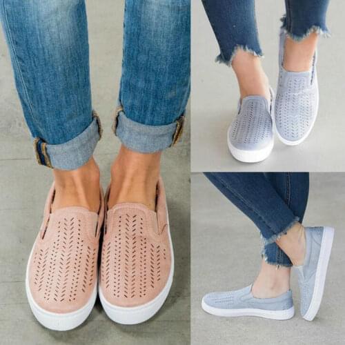 Dijigirls Women Cut-outs Elastic Band Vulcanized Shoes Female Flock Slip-on Shallow Breathable Flat Casual Shoes Woman Plus Size