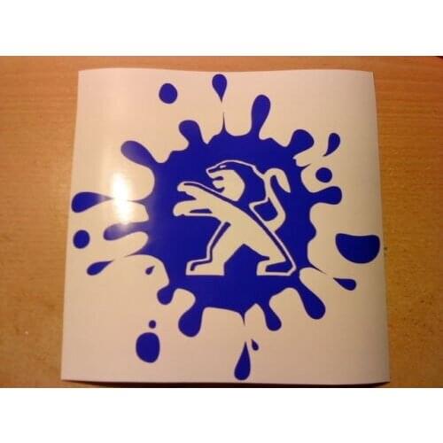 For fun peugeot paint splat bomb bonnet side graphic sport car sticker vinyl