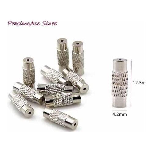 10PCS 12.5*4.2mm Copper Screw Clasps Necklace Bracelet Findings Cylinder new DIY Jewelry Making Craft Findings