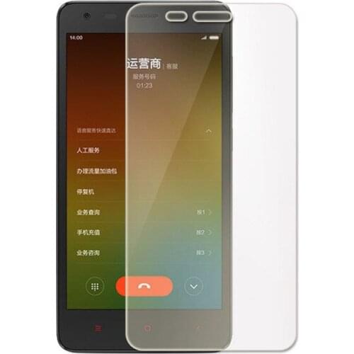 0.26mm Explosion-proof Front LCD Tempered Glass Film for Xiaomi Redmi 2 Screen Protector pelicula de vidro with clean tools