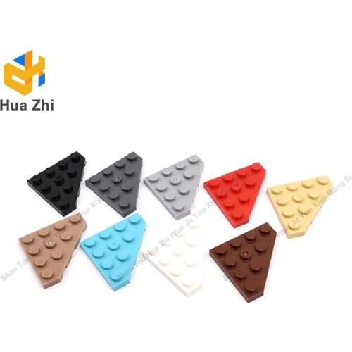 "Building Blocks Parts 30503 10PCS Wedge Plate 4 x 4 Cut Corner LEGOING MOCS Education"