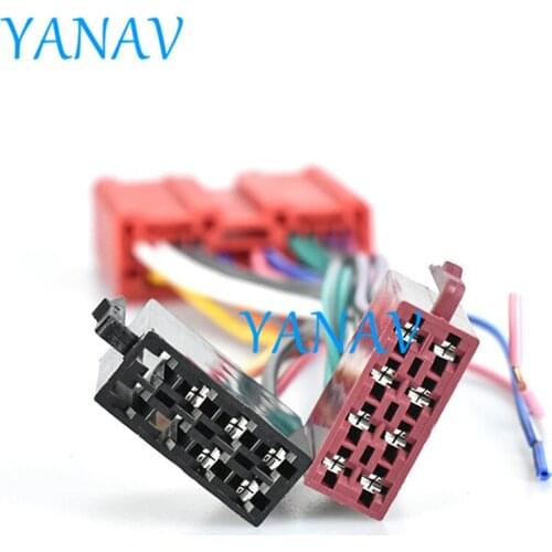 12-015 Wire Harness Adaptor ISO RADIO ADAPTER CABLE FOR-MAZDA 2001+Car Stereo Radio ISO Standard Connector Adapter