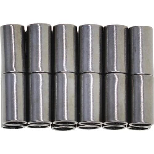 12 Sets Brass Magnetic Clasps Kumihimo Bracelet Necklace Connectors Buckles