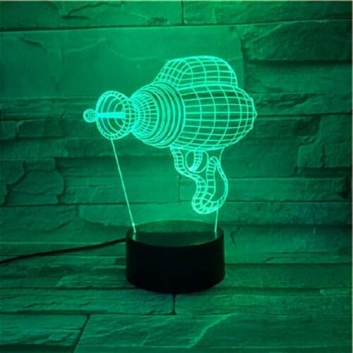 3D Game Role Drill Lamp 7 Color Change RGB Lighting Boy Bedroom Decoration Table Night Light Christmas Gift Kid Toys 546