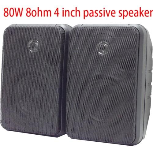 KYYSLB 80W 8ohm 4 inch passive monitor conference bookshelf wall-mounted speaker surround high-fidelity fever hifi speaker
