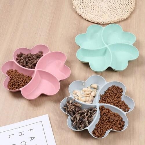 4 In 1 Pet Bowls Food Feeder Small Dog Water Bottle Dog Multicolors Bowl Cat Slow Down Eating Feeder