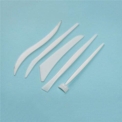5Pcs/Set Diy Plastic Baking ChildrenS Clay Sculpture Tools Cake Pastry Carving Cutter Decorating Flower Clay Tools