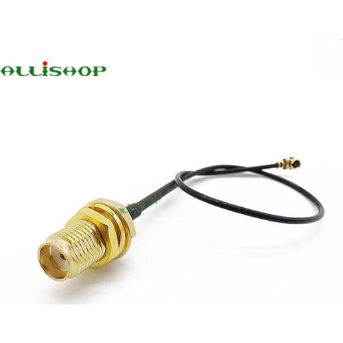 50 Pcs 0-3Ghz Wifi router Wireless phone wireless AP Extension pigtail SMA female socket jack to U.FL IPX connector 1.13 cable