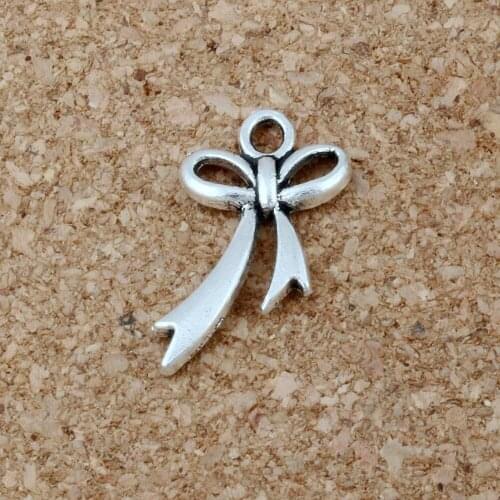 Bow Knot charm Pendant 30Pcs/lot Hot sell zinc alloy Jewelry DIY 11* 20mm 0.6g A-202
