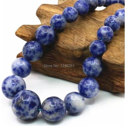 6-14mm Accessories Blue Crazy Lace Onyx Tower Necklace Chain Women Girls Christmas Gifts Stone Jewelry making Design Wholesale