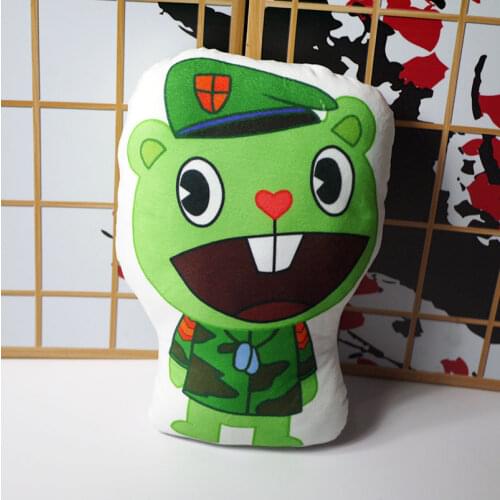 Anime HTF Happy Tree Friends Flippy Giggles Toothy 40cm Toys Stuffed Plush Pillow Cushion Children Christmas Gift