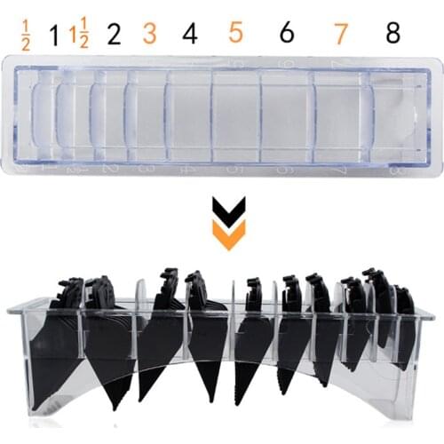 8/10 Grid Base Box For Universal Hair Clipper Limit Comb Guide Attachment Size Barber Replacement Hair Styling Tool Accessories