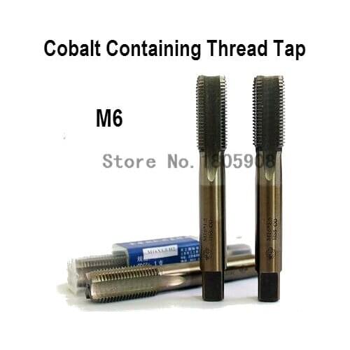 Free Shipping 10PCS TG M6*1 containing cobalt HSS machine taps straight fluted tap special stainless steel screw tap ,Thread Tap